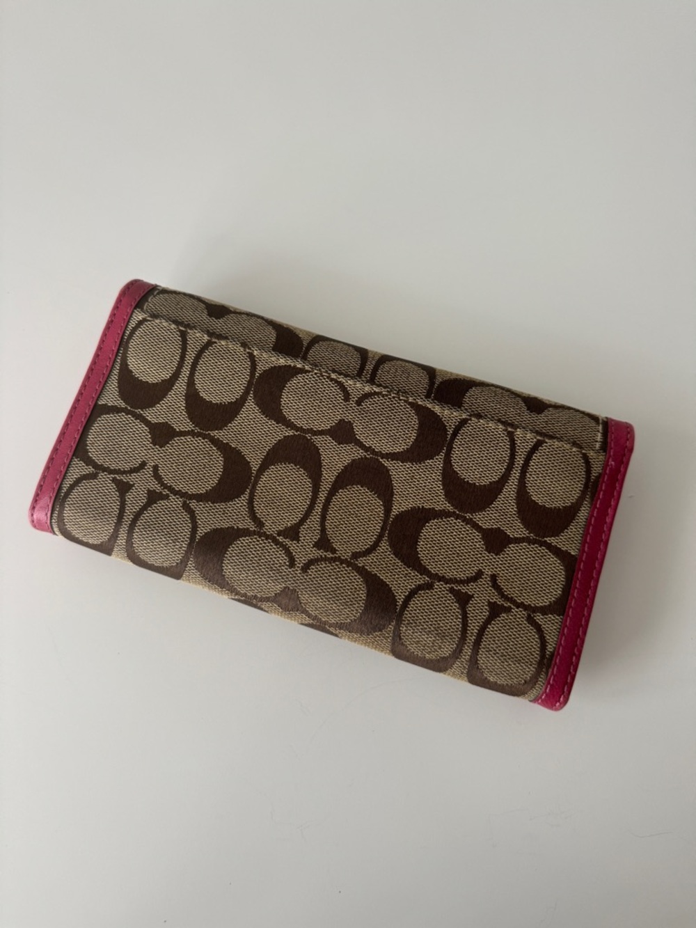 Y2K Coach Soho Signature Long Wallet - Pink - Picture 3 of 10